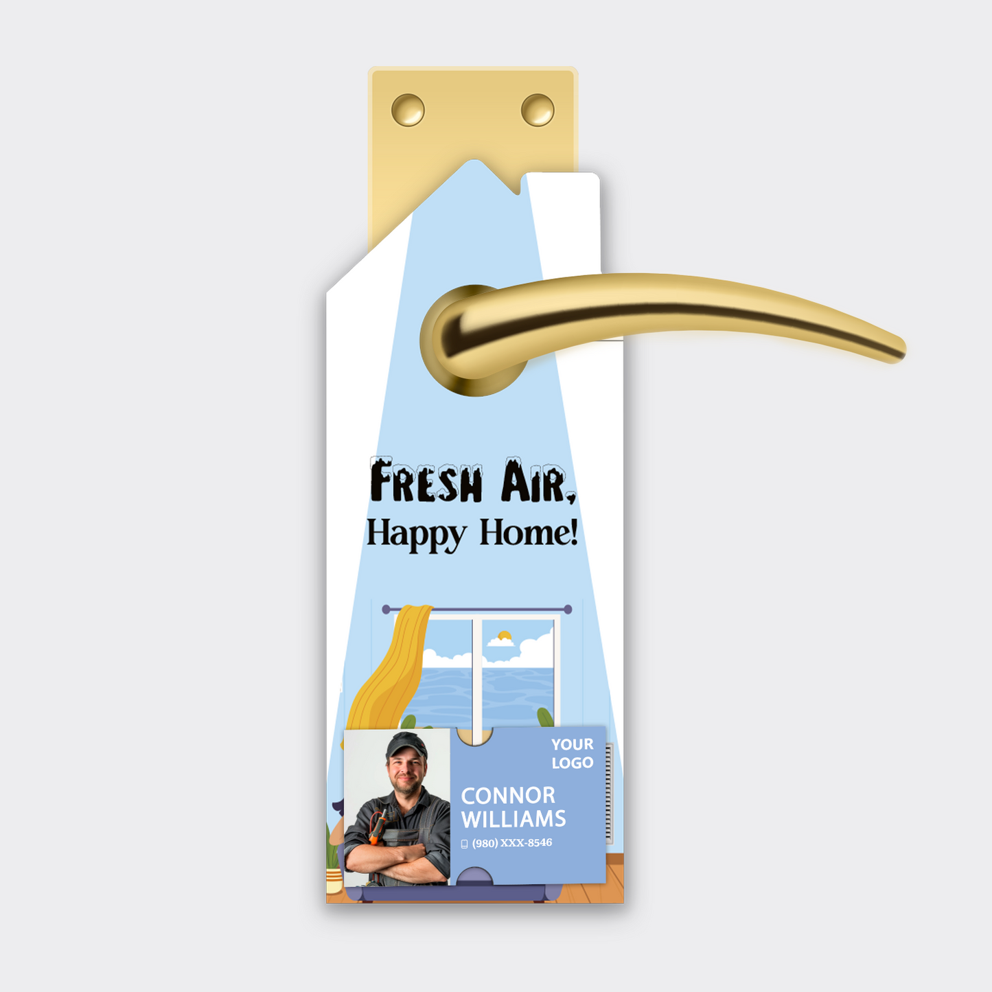 Air Conditioning Door Hangers