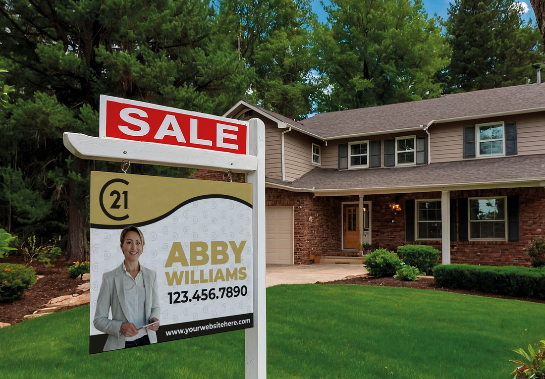 Custom real estate yard sign | Realtor Outdoor sign | Century 21 Open House Sign