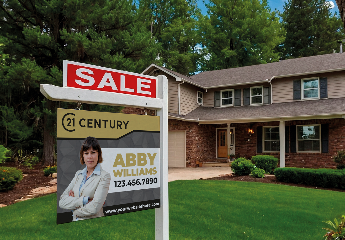 Custom real estate yard sign | Realtor Outdoor sign | Century 21 Open House Sign