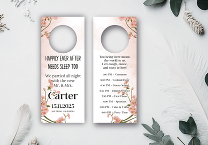 Custom Wedding Door Hanger