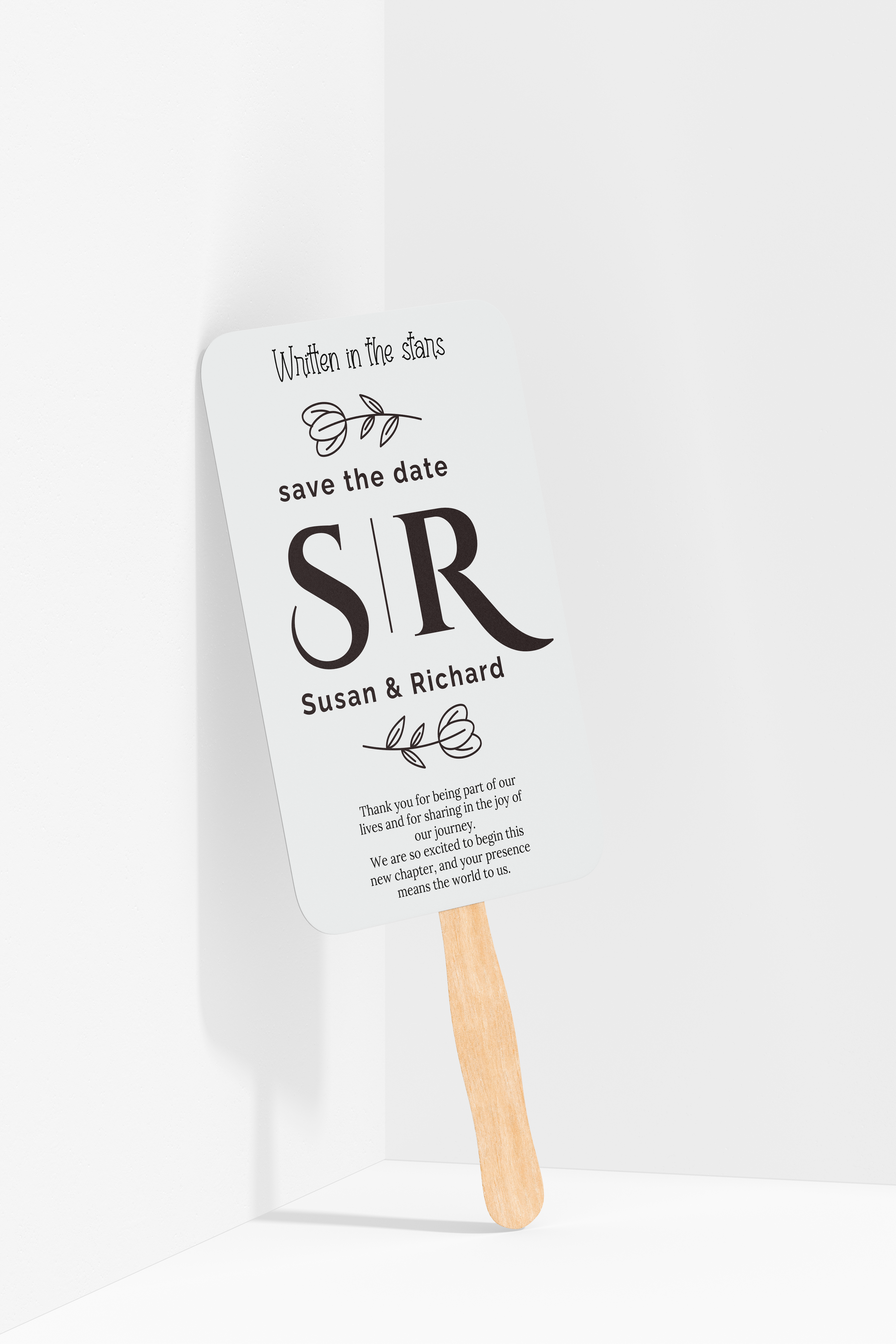 Custom Wedding Hand Fans