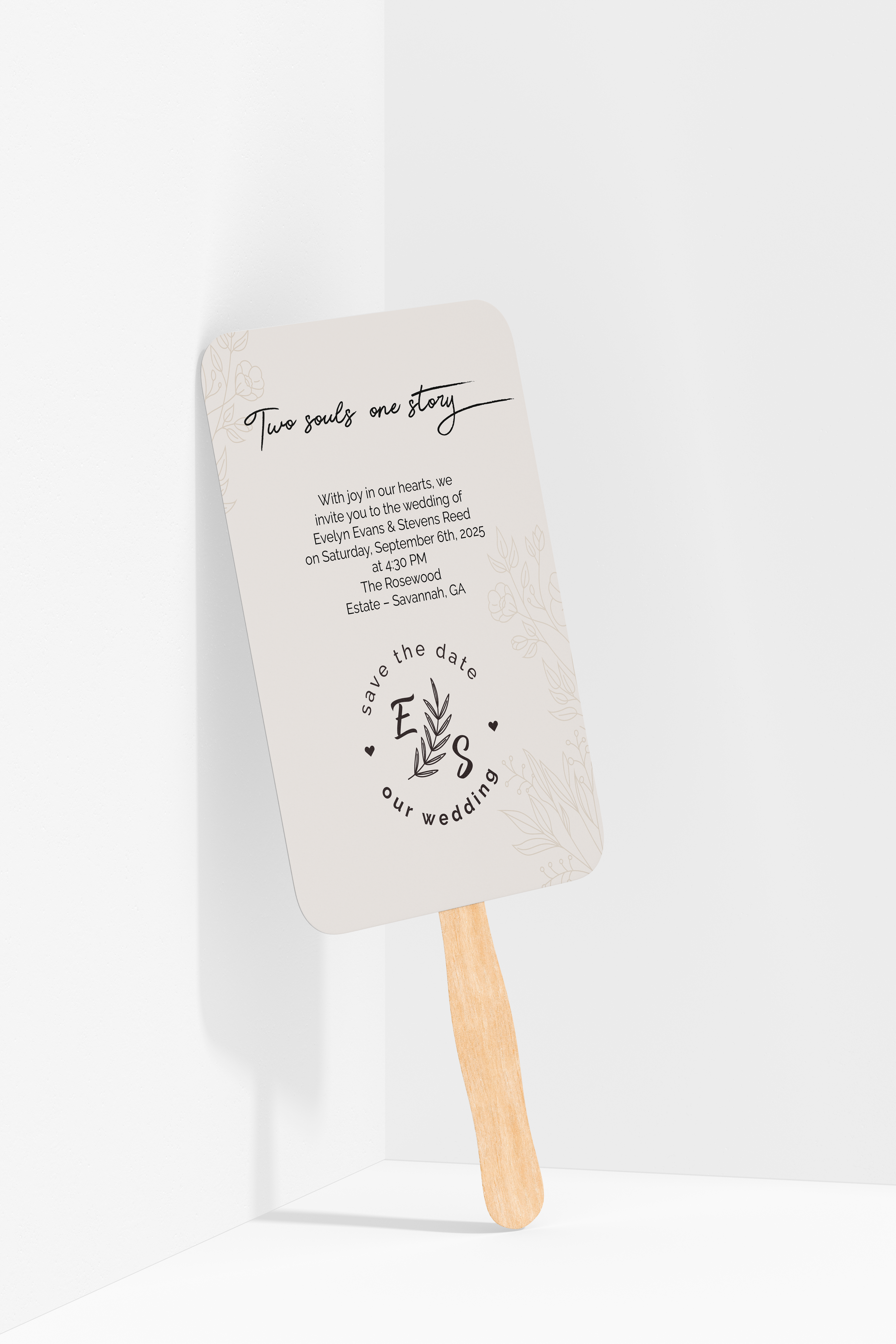 Custom Wedding Hand Fans