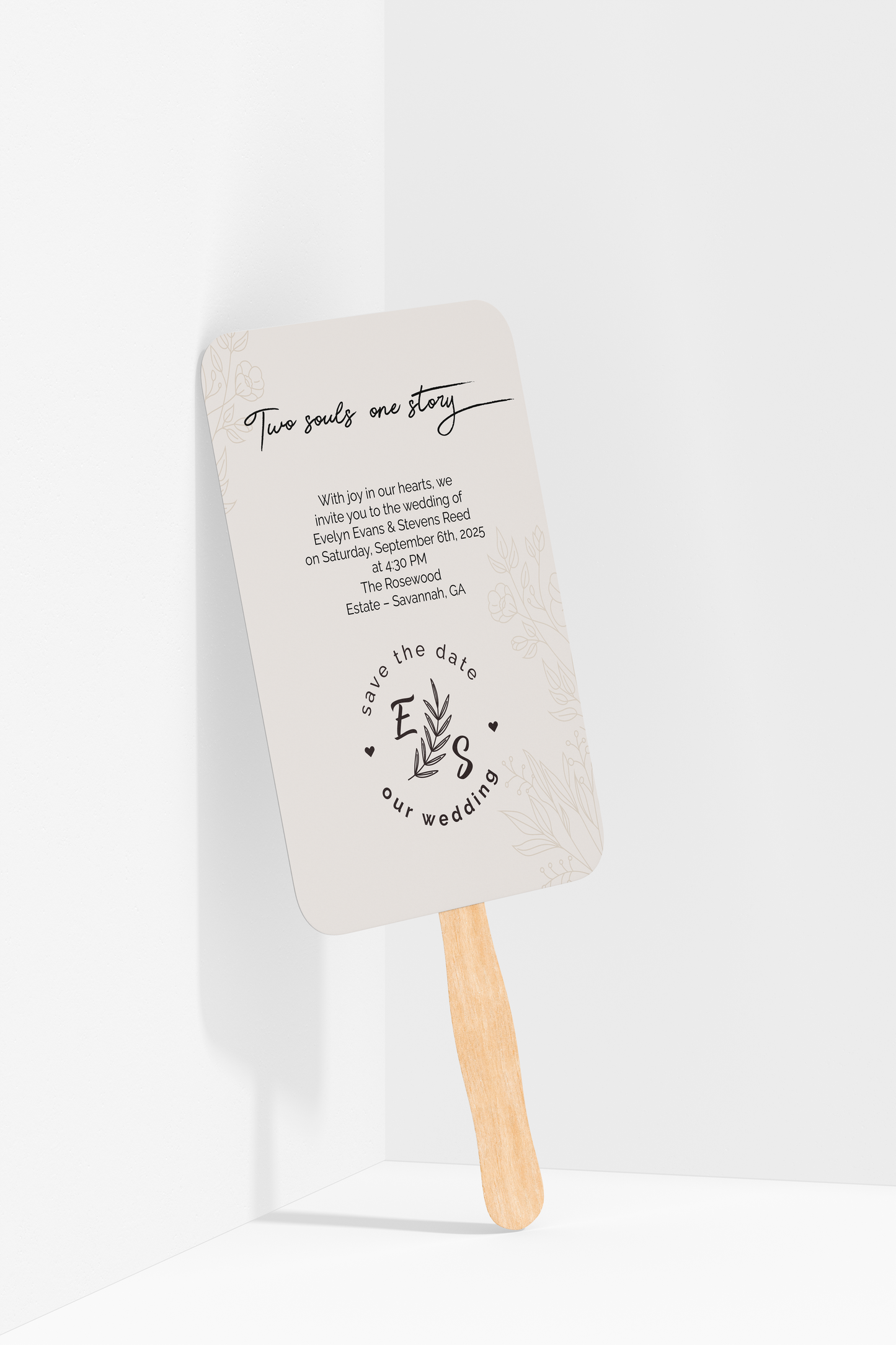 Custom Wedding Hand Fans