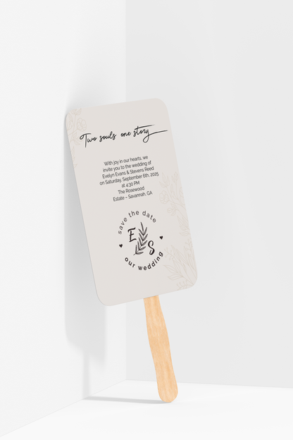 Custom Wedding Hand Fans