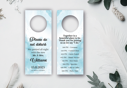 Custom Wedding Door Hanger
