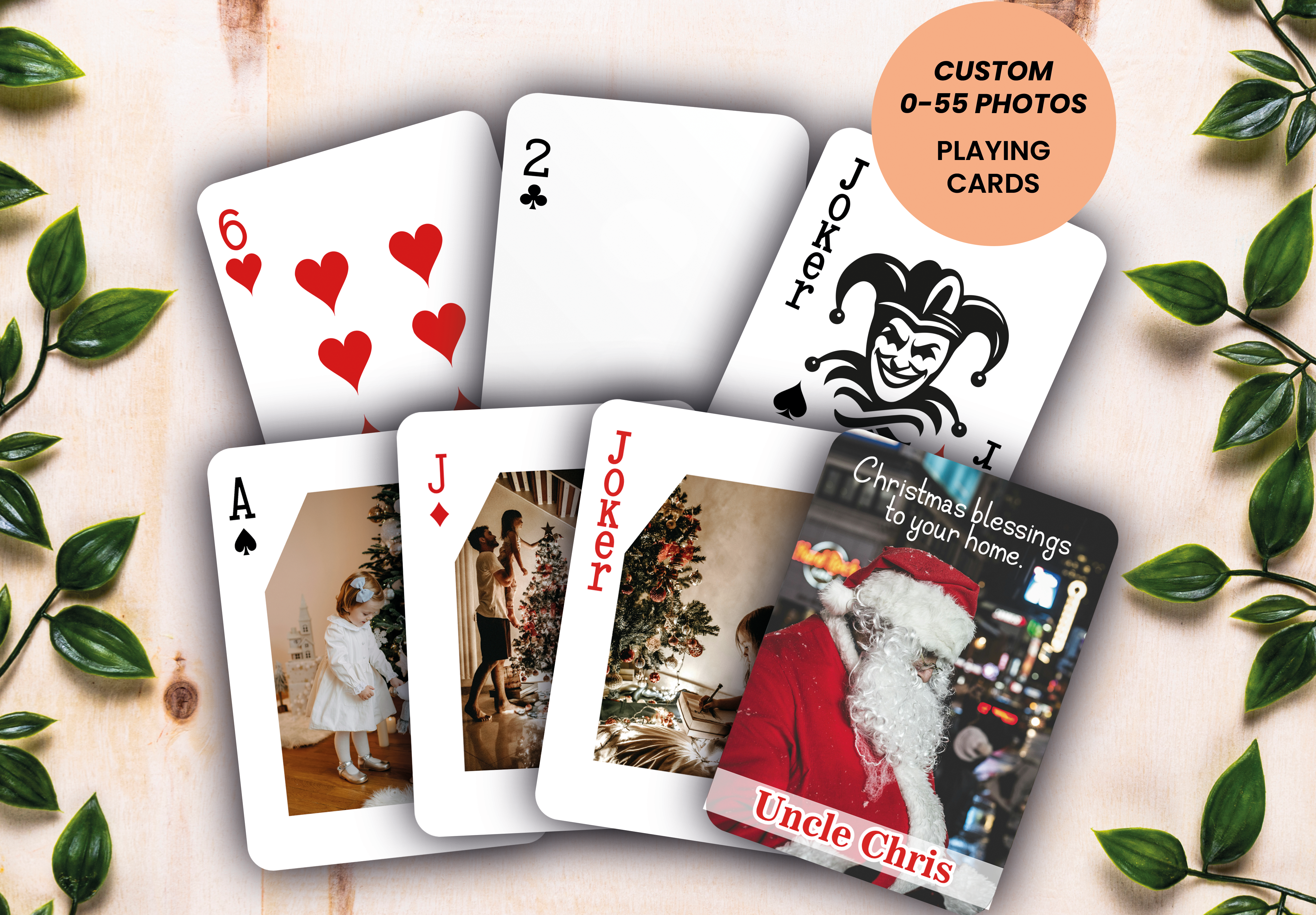 RUSH Marry Christmas Playing Cards