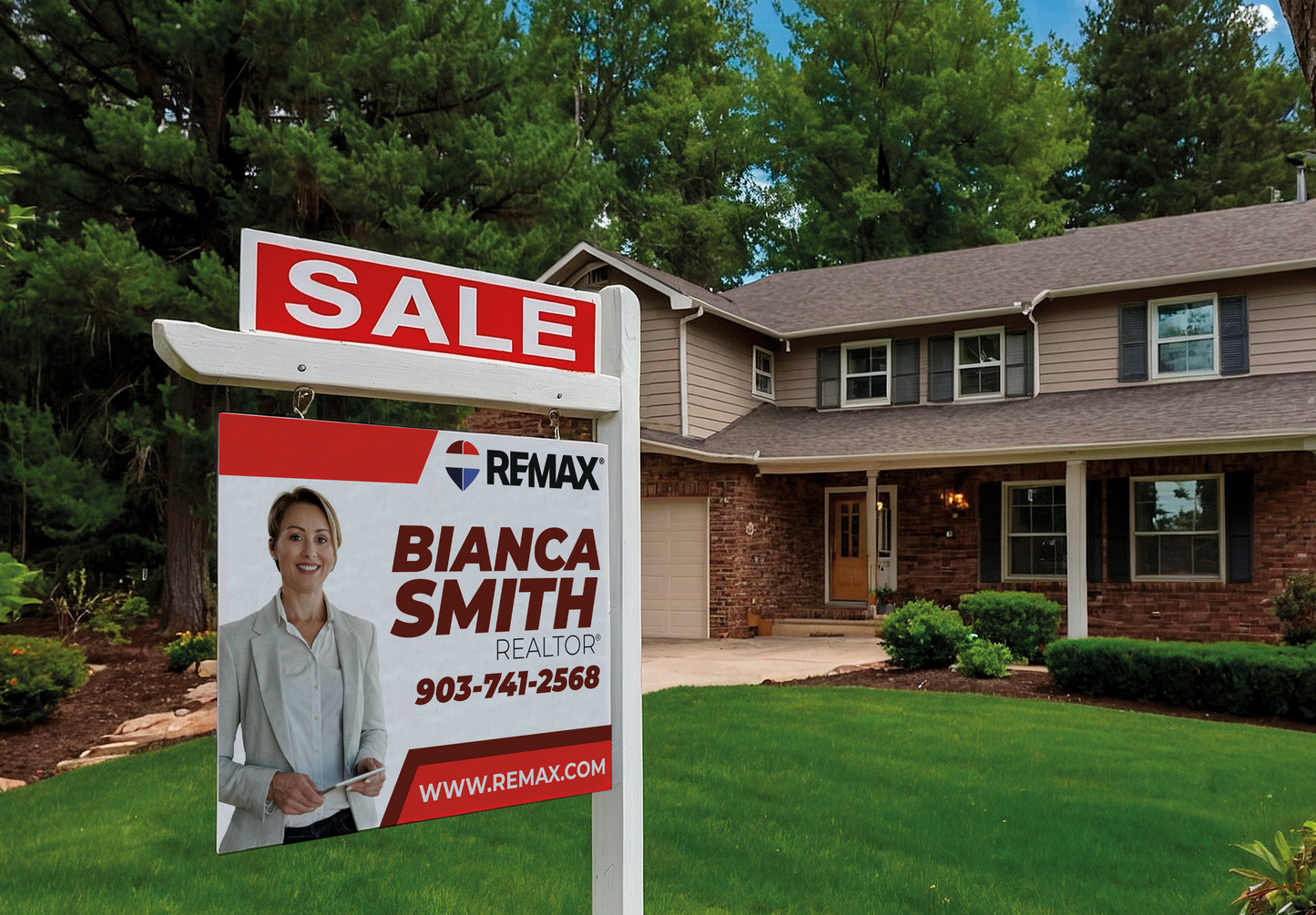 Custom real estate yard sign | Realtor Outdoor sign | REMAX Open House Sign