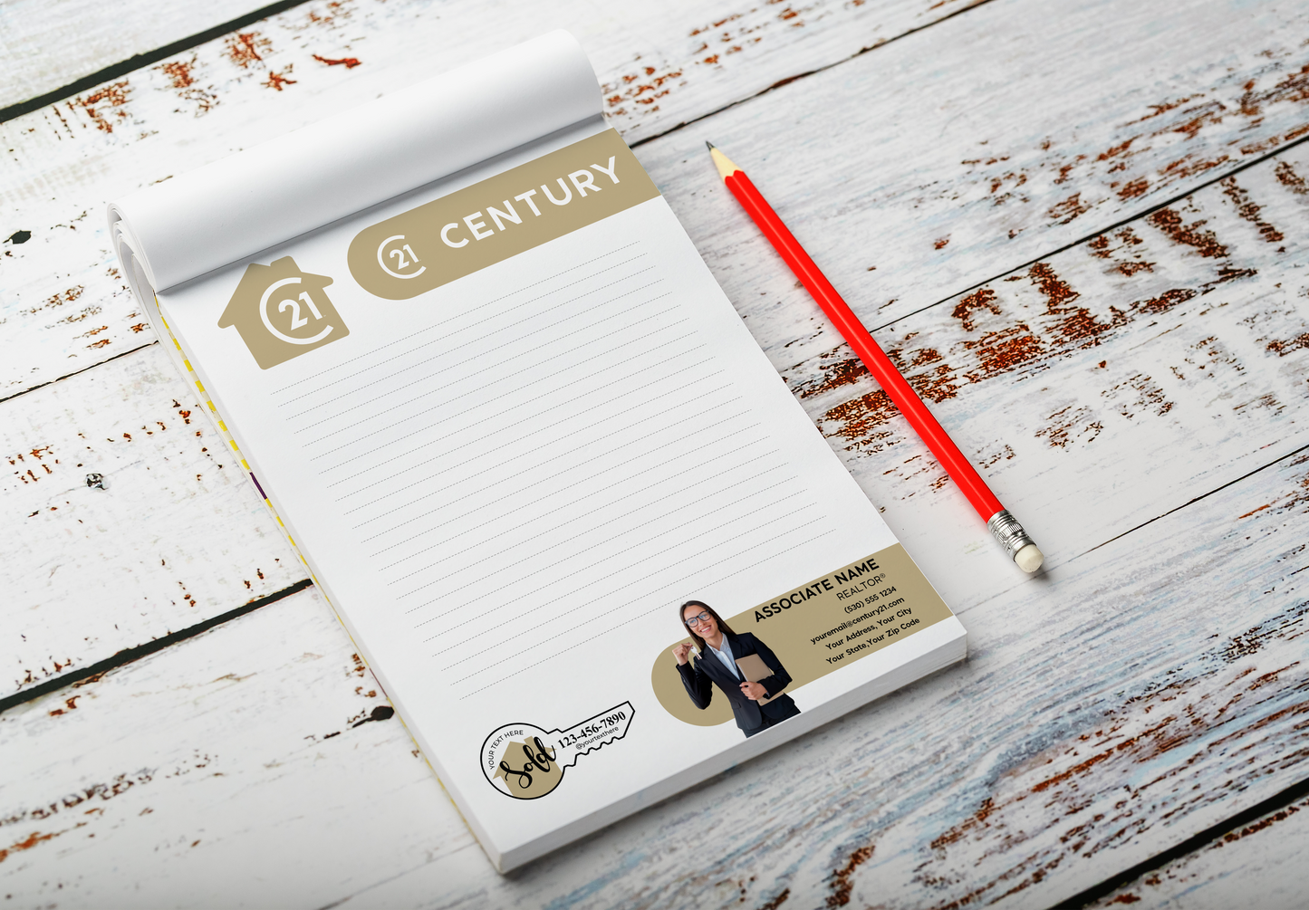 Century 21 Custom Realtor Notepad
