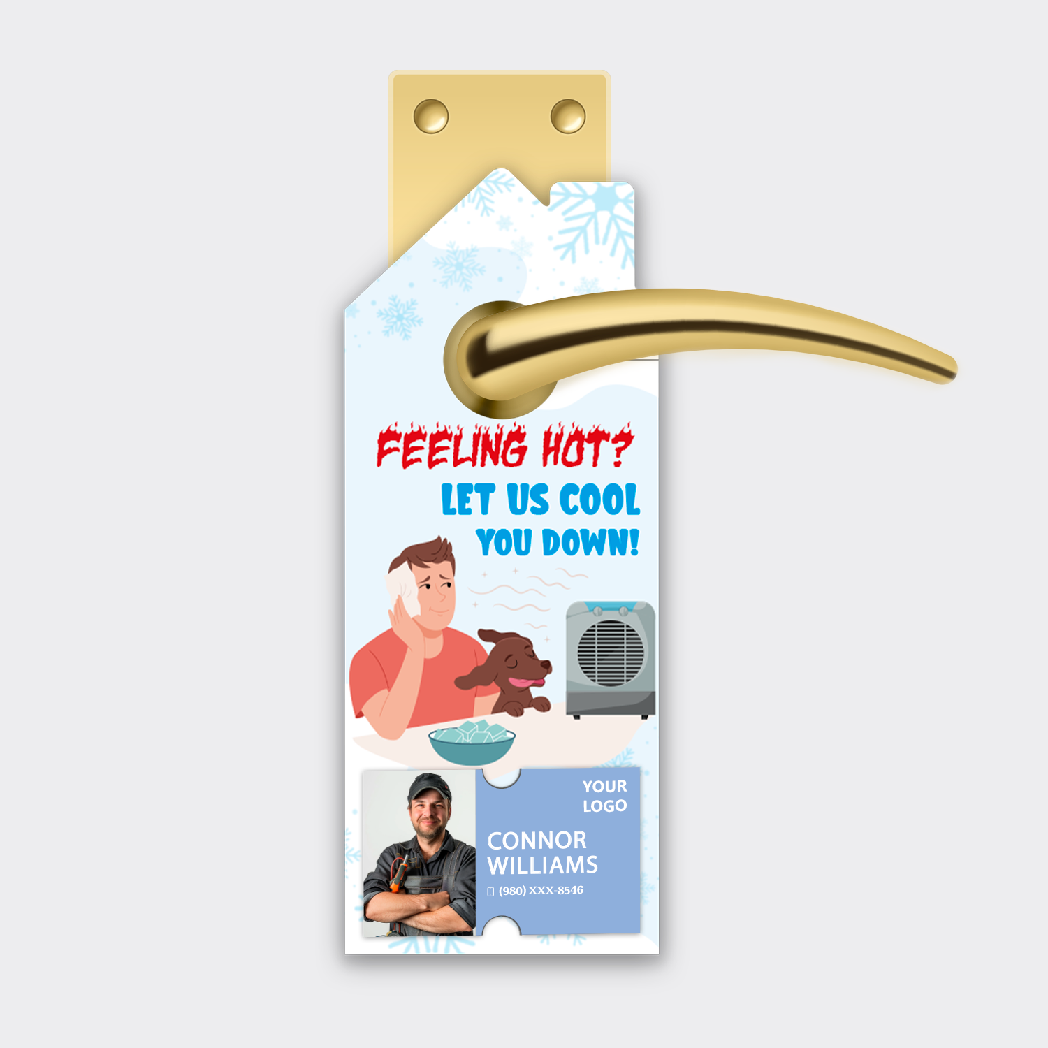 Air Conditioning Door Hangers