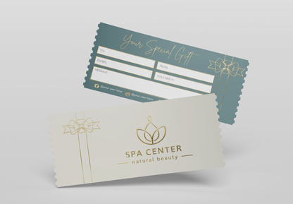 Luxury Custom Gift Certificate