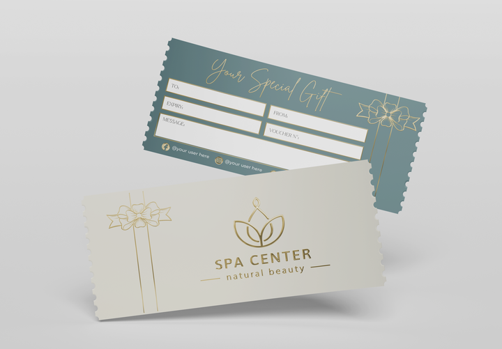 Luxury Custom Gift Certificate