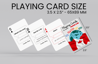 RUSH Canadian Slang Generic Playing Cards