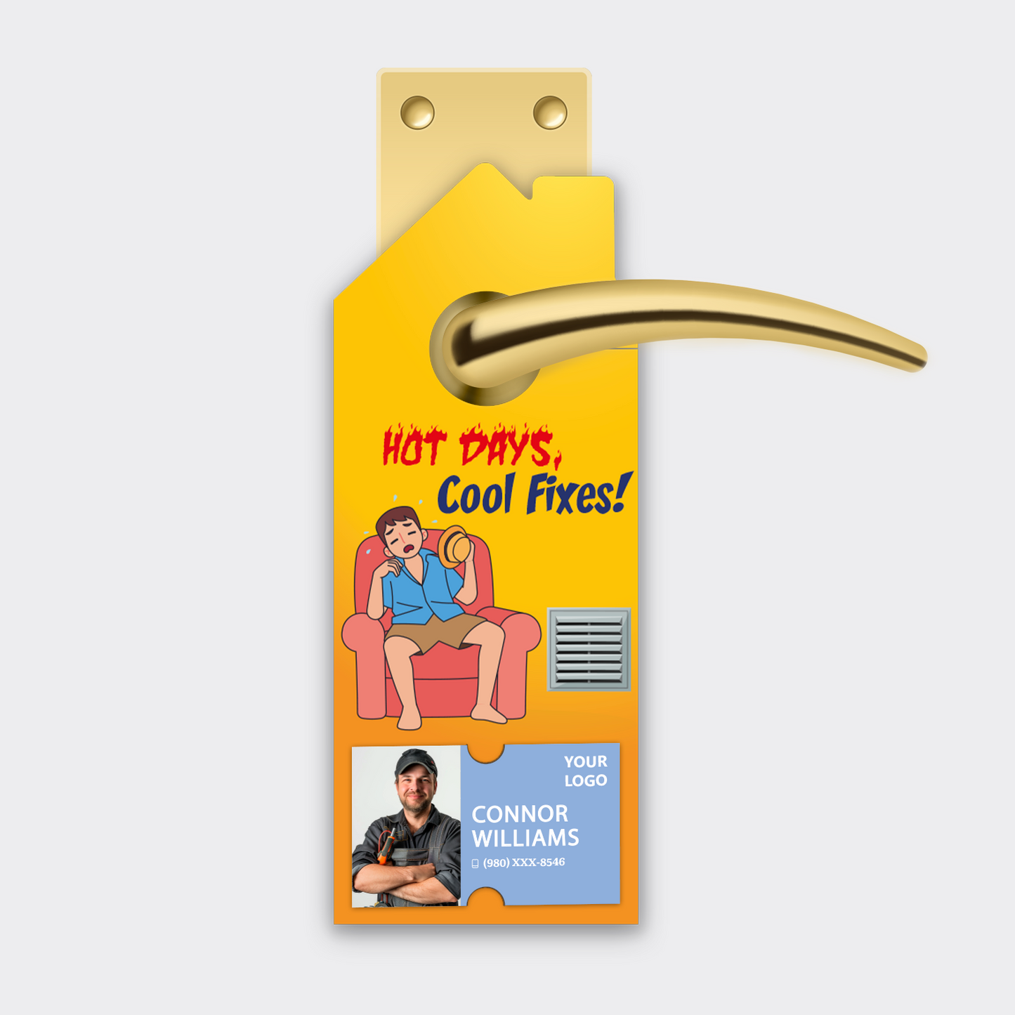 Air Conditioning Door Hangers