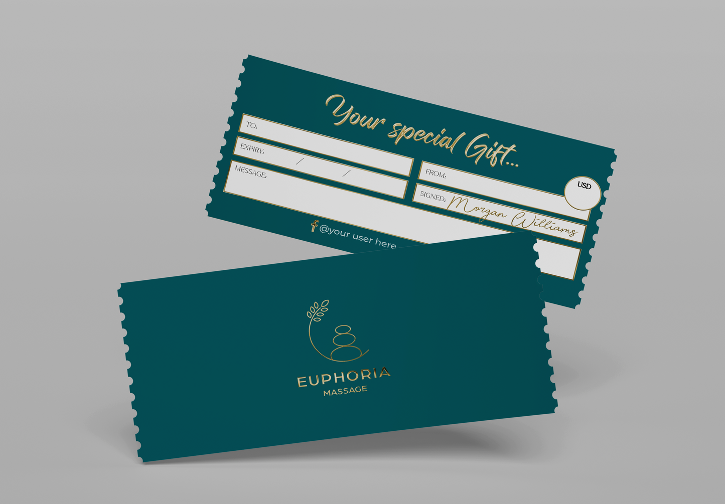 Luxury Custom Gift Certificate