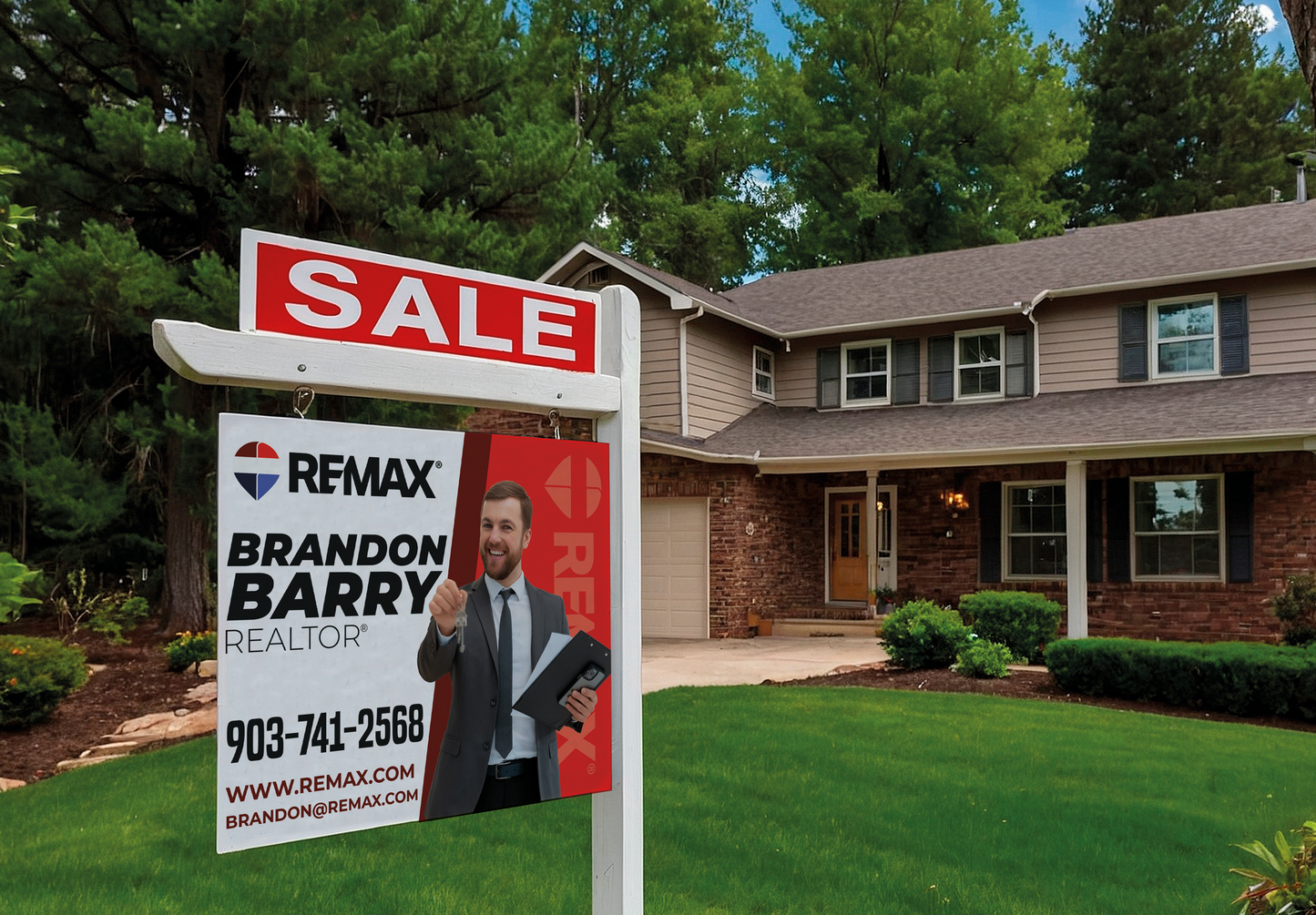 Custom real estate yard sign | Realtor Outdoor sign | REMAX Open House Sign