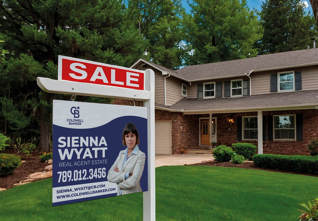 Custom real estate yard sign | Realtor Outdoor sign | Coldwell Banker Open House Sign