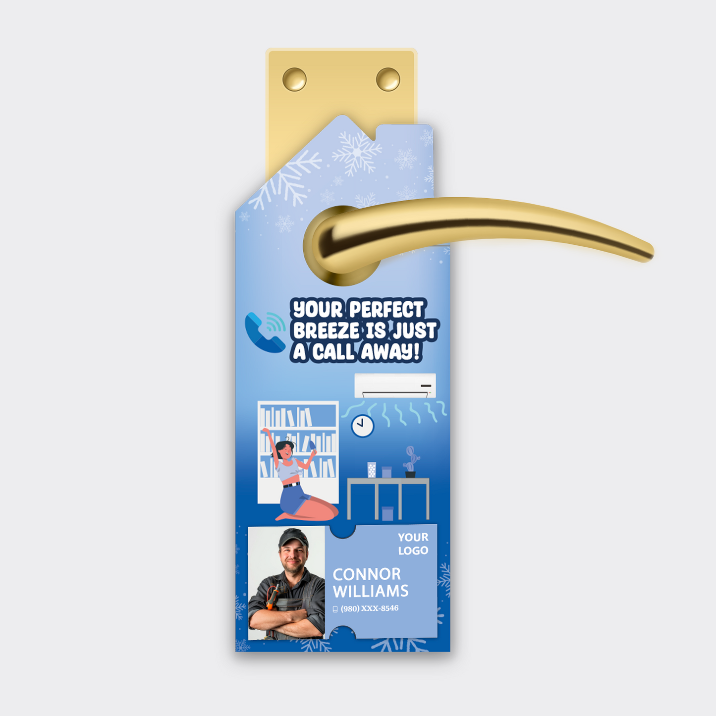 Air Conditioning Door Hangers