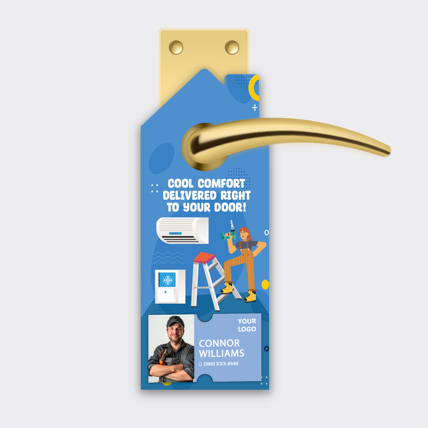 Air Conditioning Door Hangers