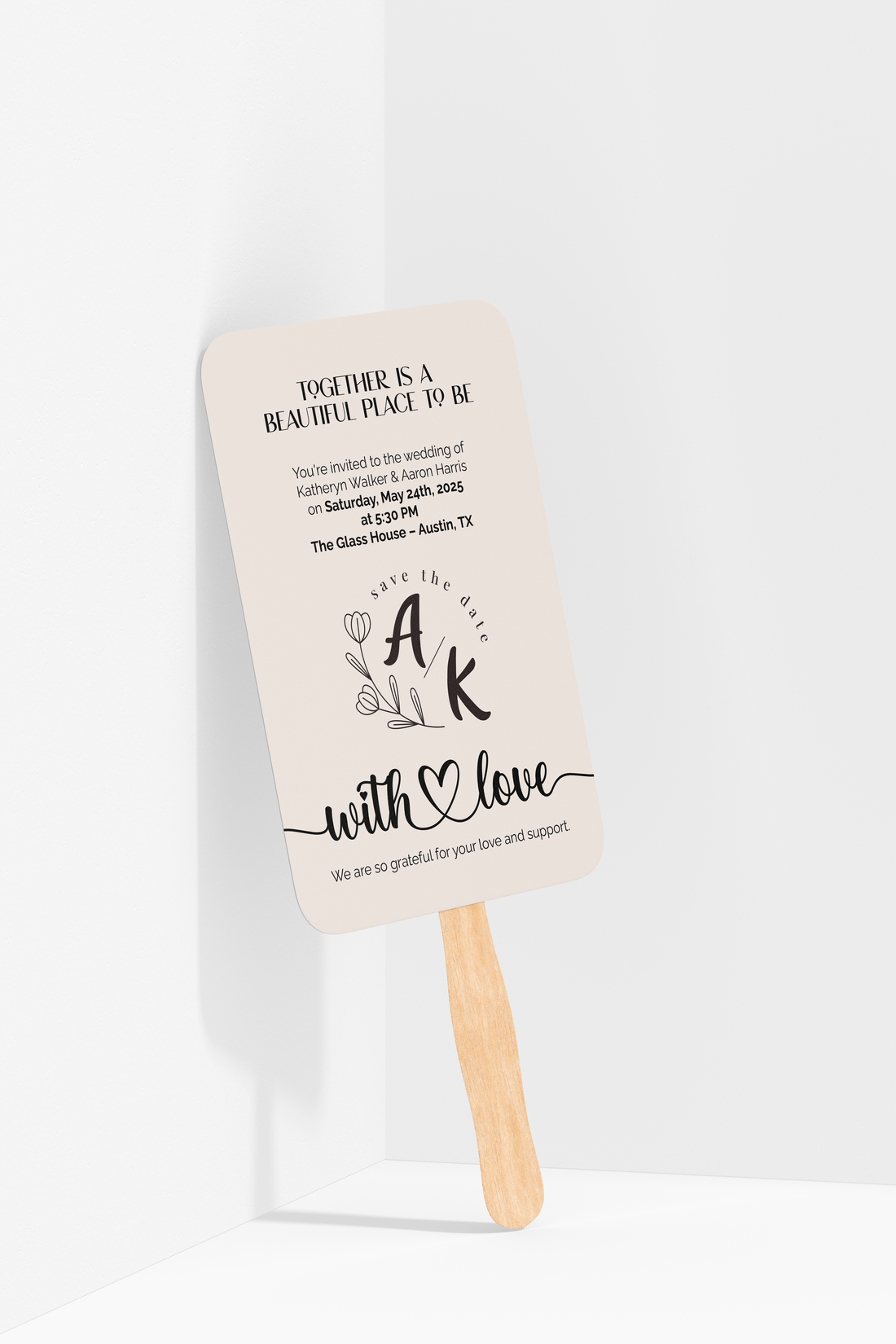 Custom Wedding Hand Fans
