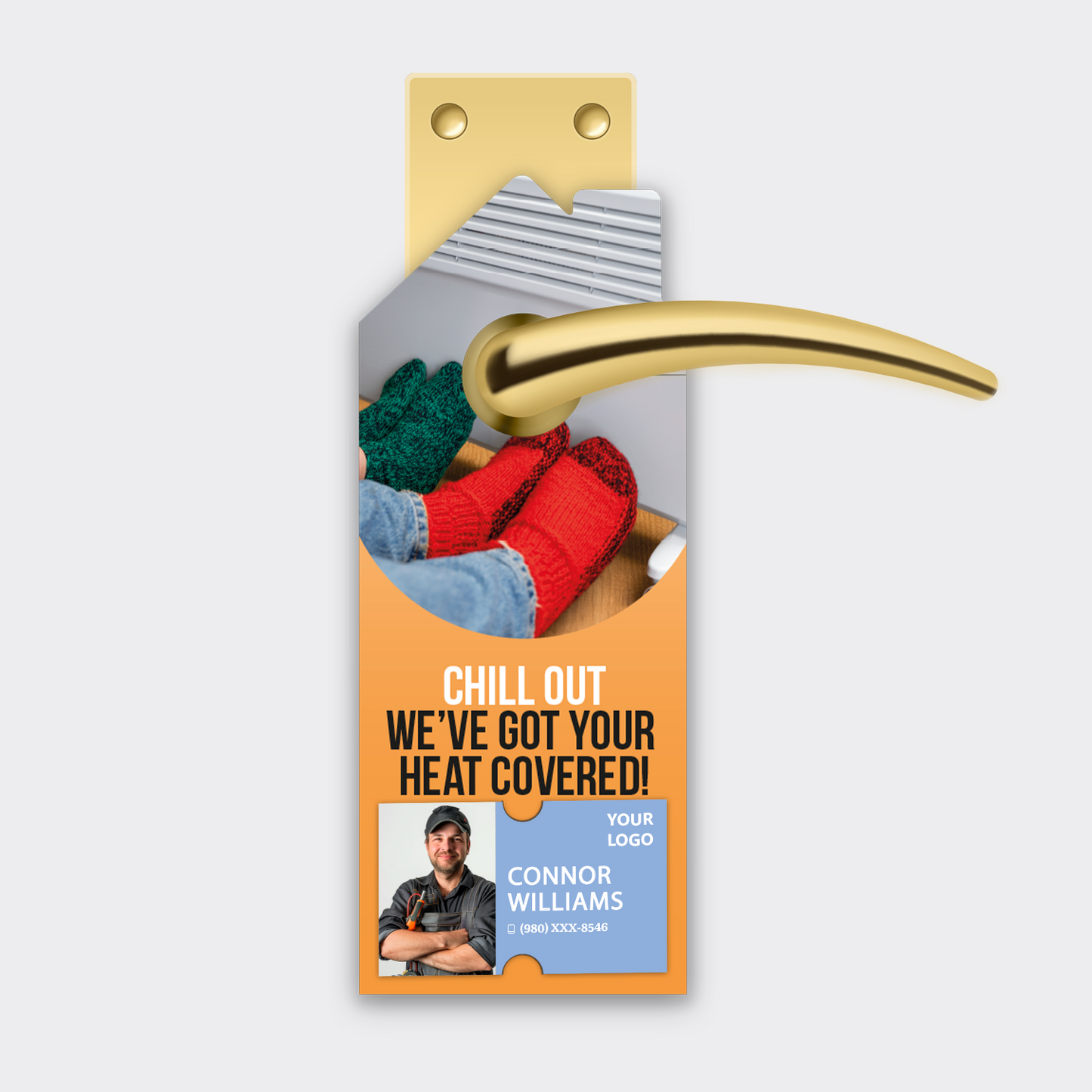 Heating Service Door Hangers