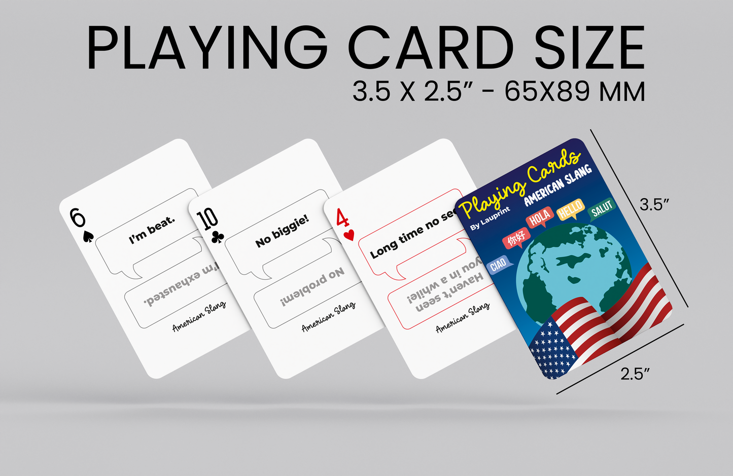 RUSH American Slang Generic Playing Cards