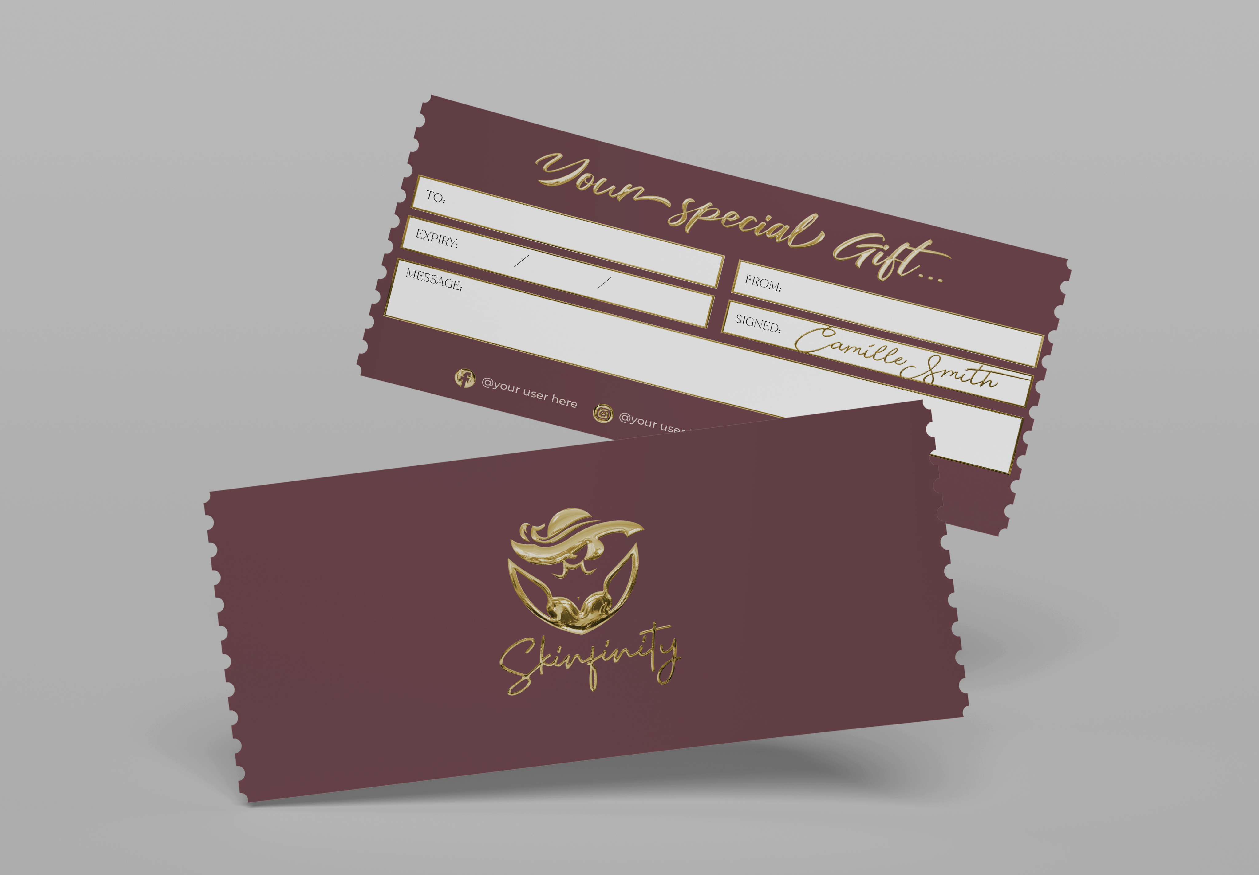 Luxury Custom Gift Certificate