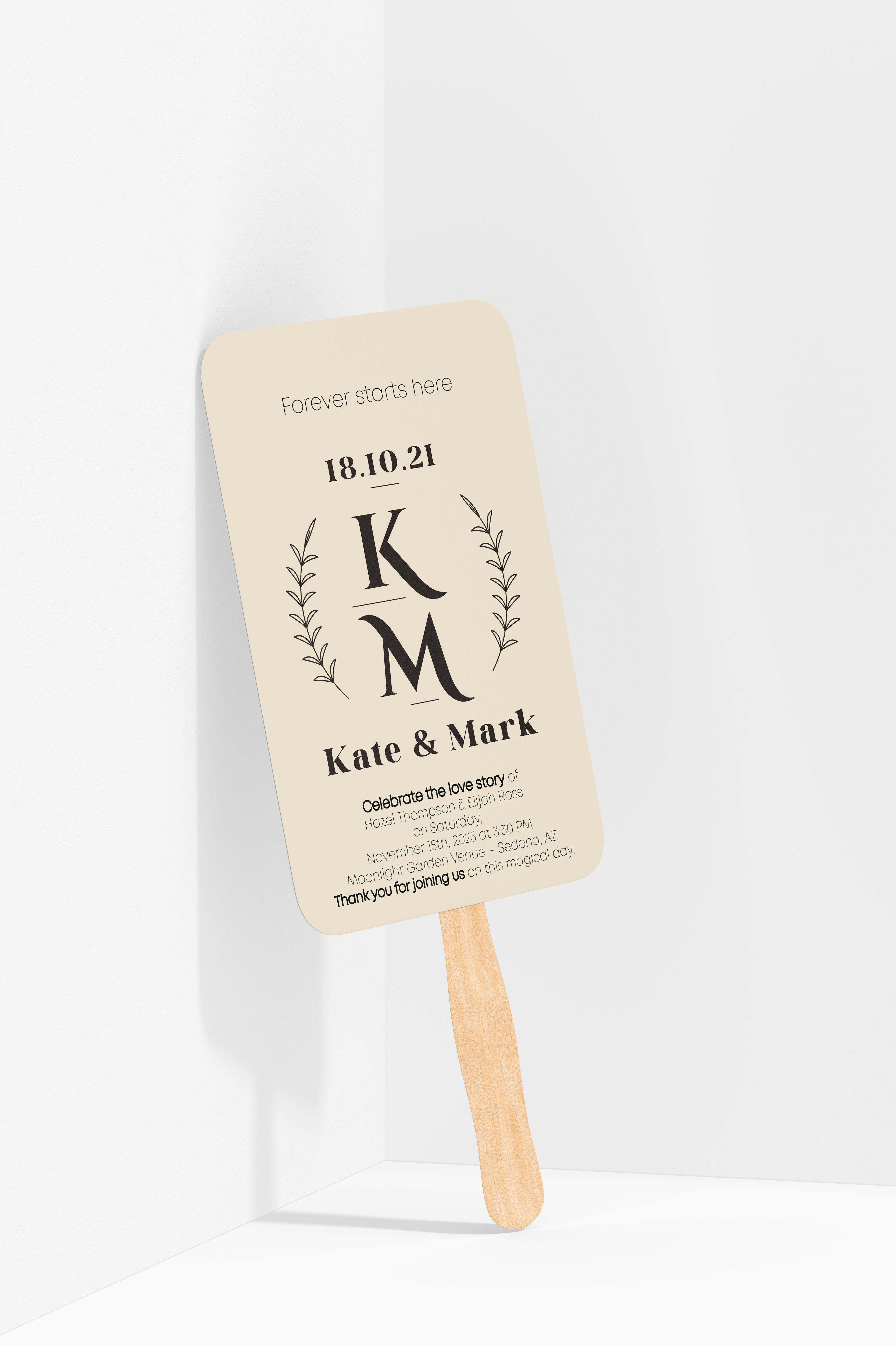 Custom Wedding Hand Fans