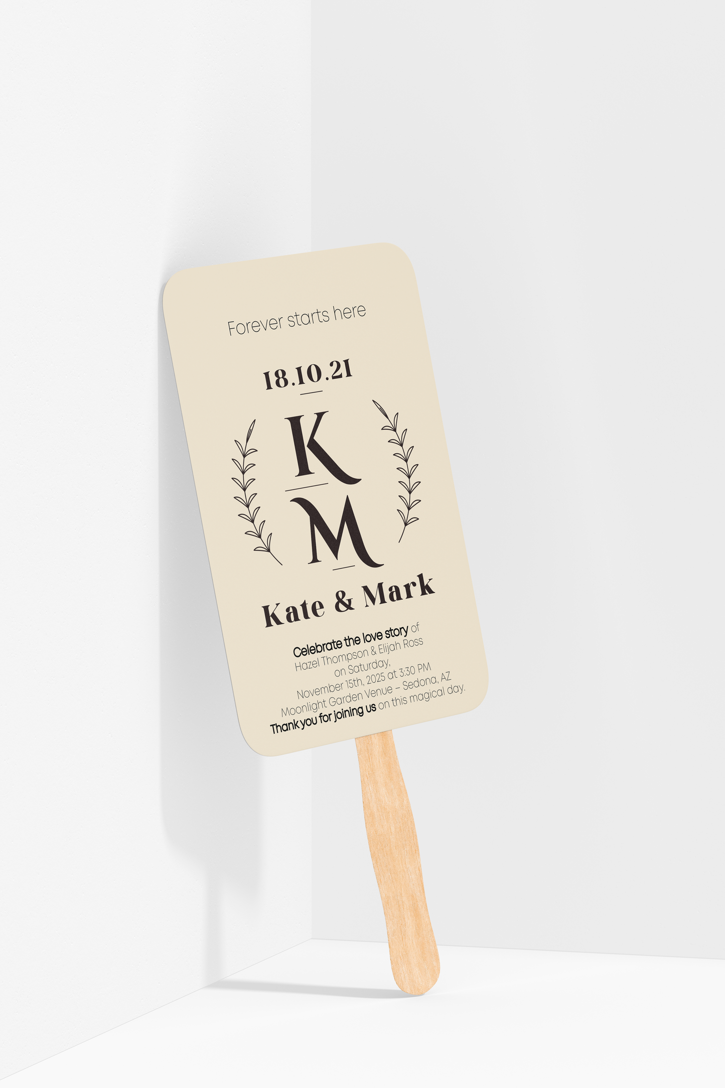 Custom Wedding Hand Fans