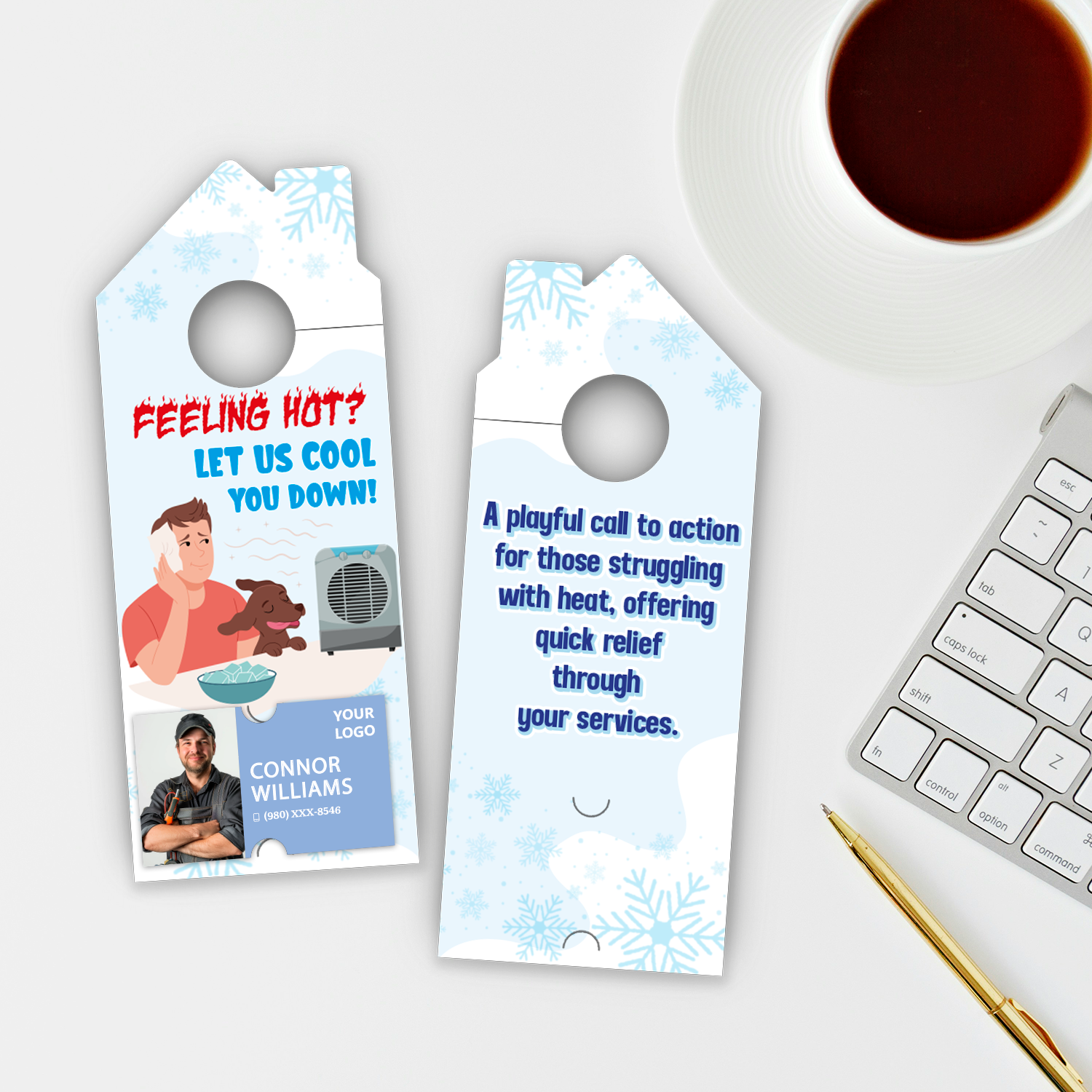 Air Conditioning Door Hangers