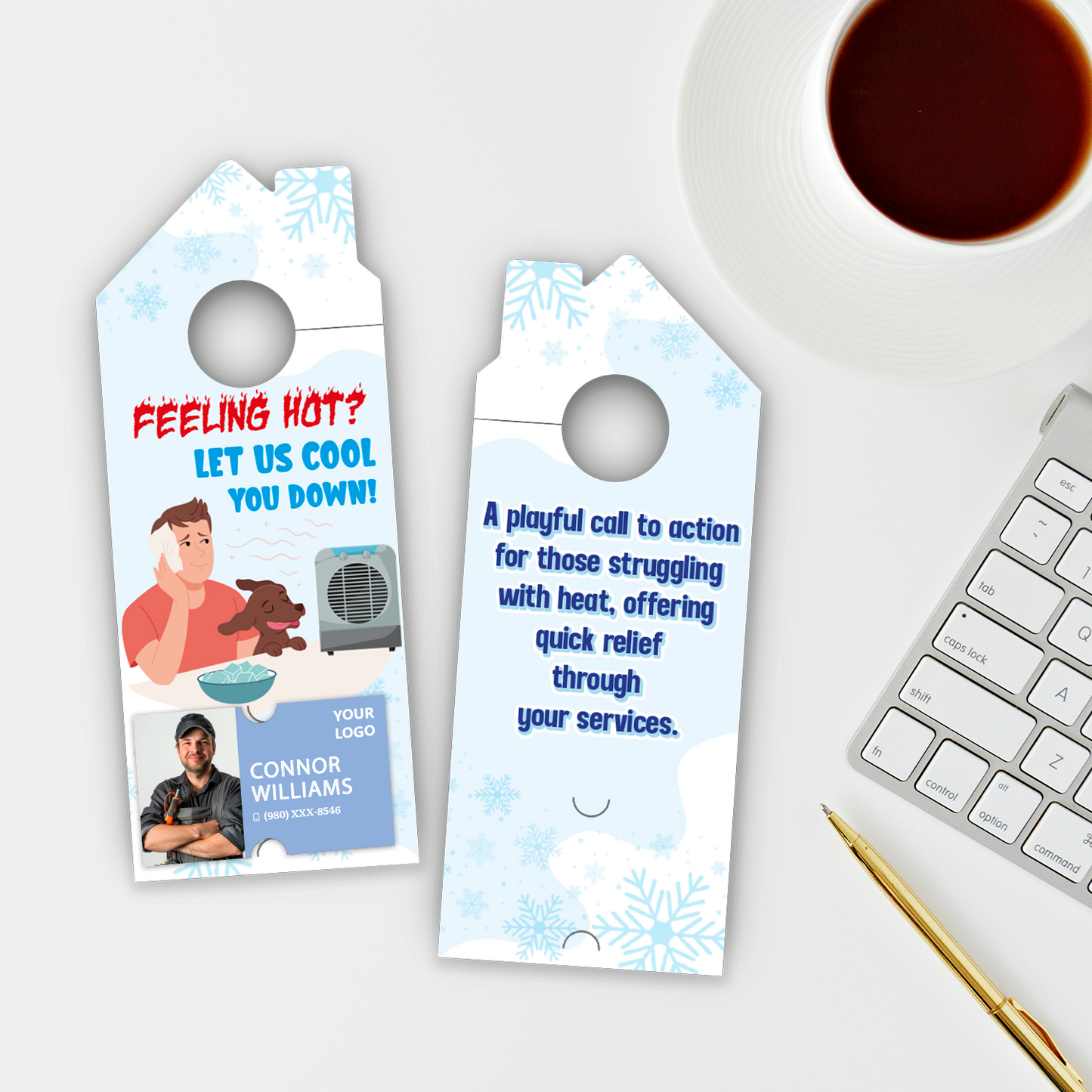 Air Conditioning Door Hangers