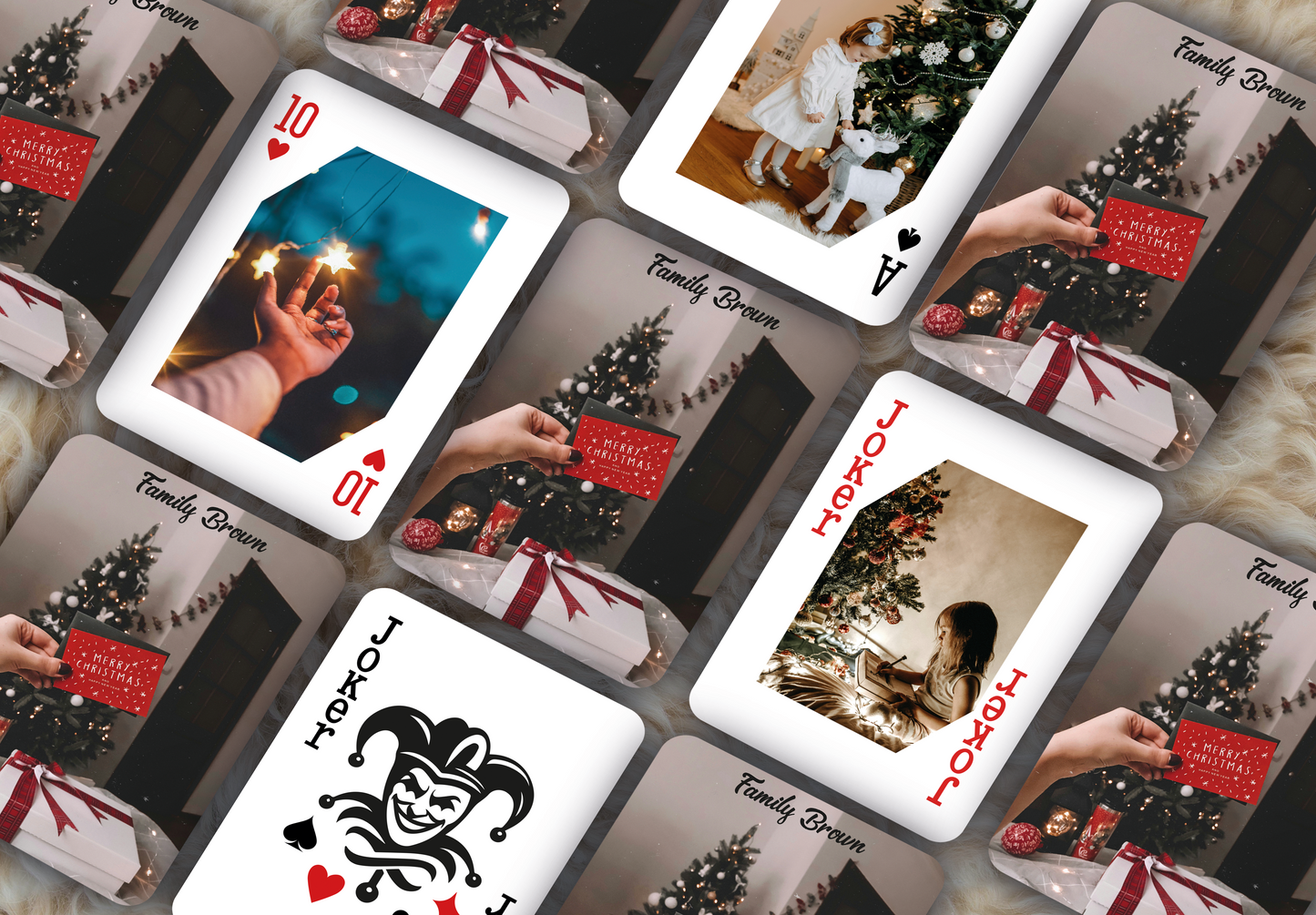RUSH Marry Christmas Playing Cards