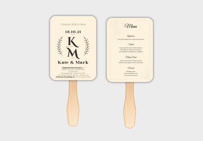 Custom Wedding Hand Fans