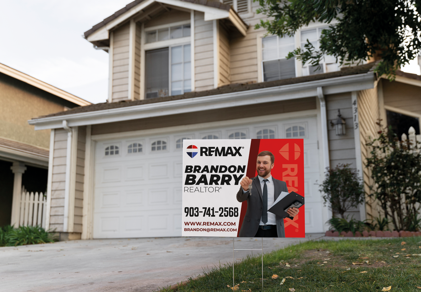 Custom real estate yard sign | Realtor Outdoor sign | REMAX Open House Sign