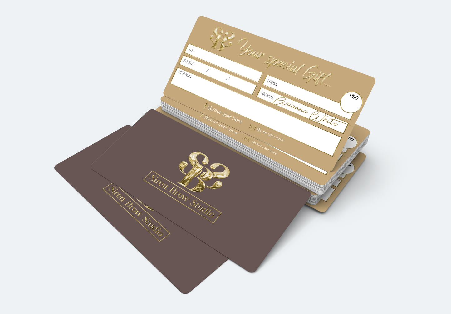 Luxury Custom Gift Certificate