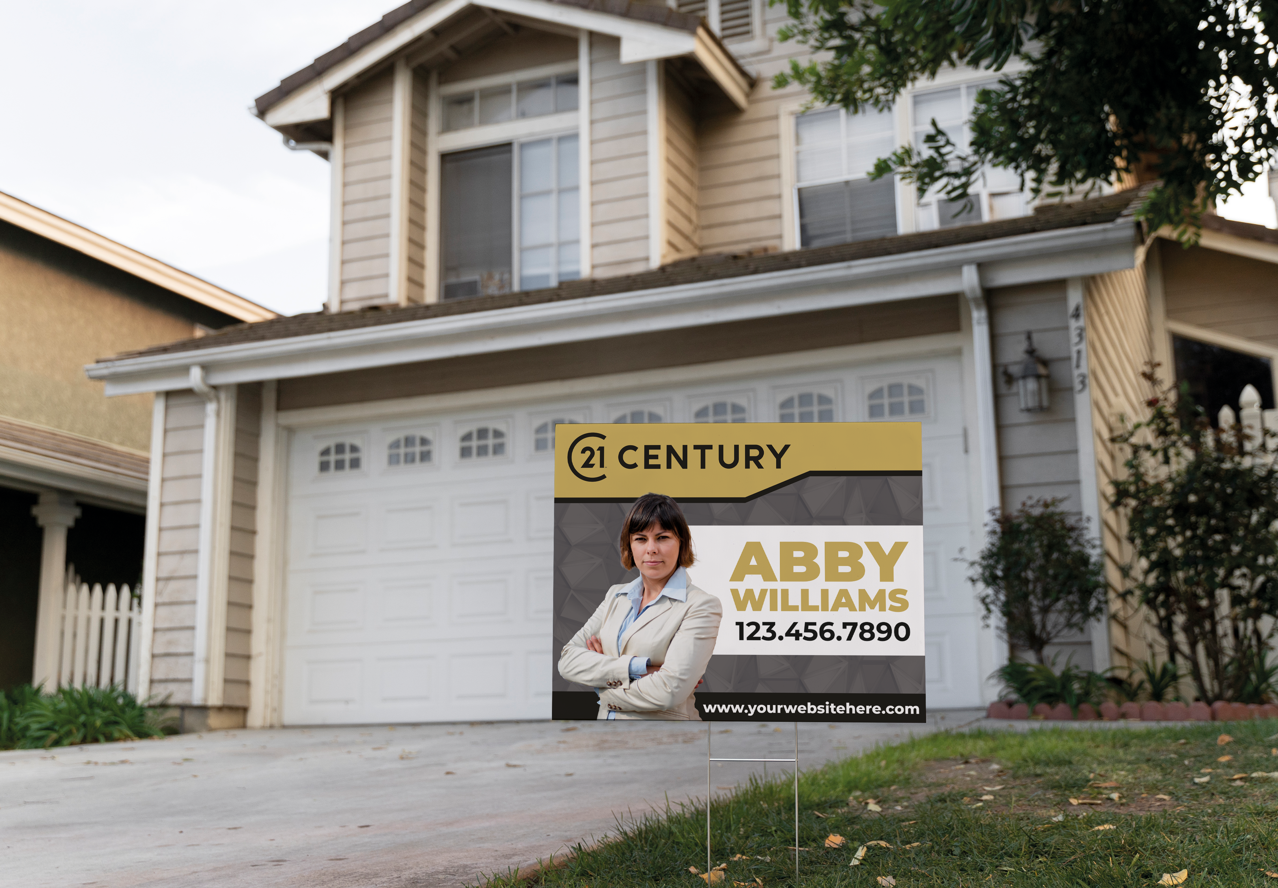Custom real estate yard sign | Realtor Outdoor sign | Century 21 Open House Sign