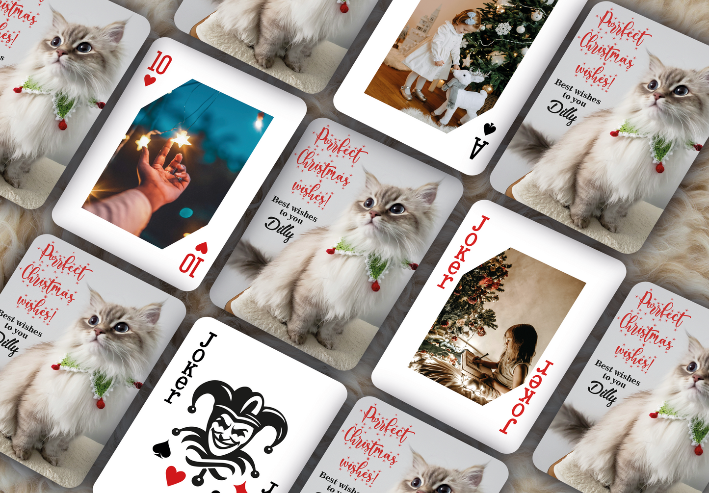 RUSH Marry Christmas Playing Cards