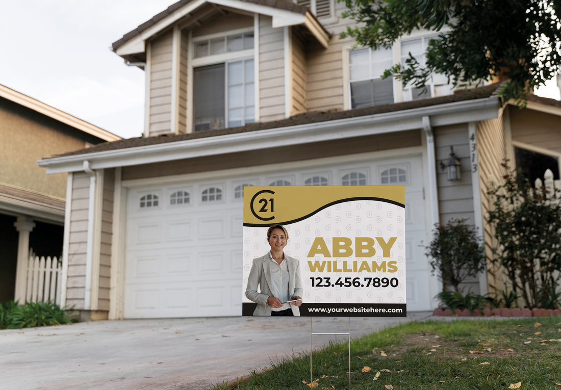 Custom real estate yard sign | Realtor Outdoor sign | Century 21 Open House Sign