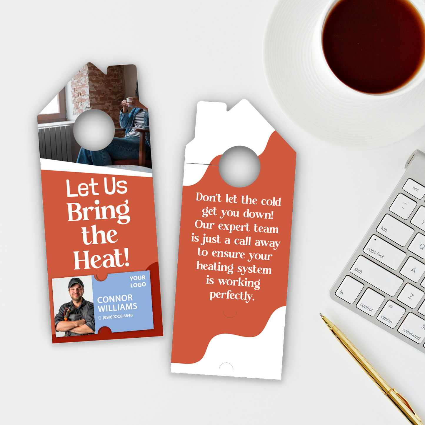 Heating Service Door Hangers