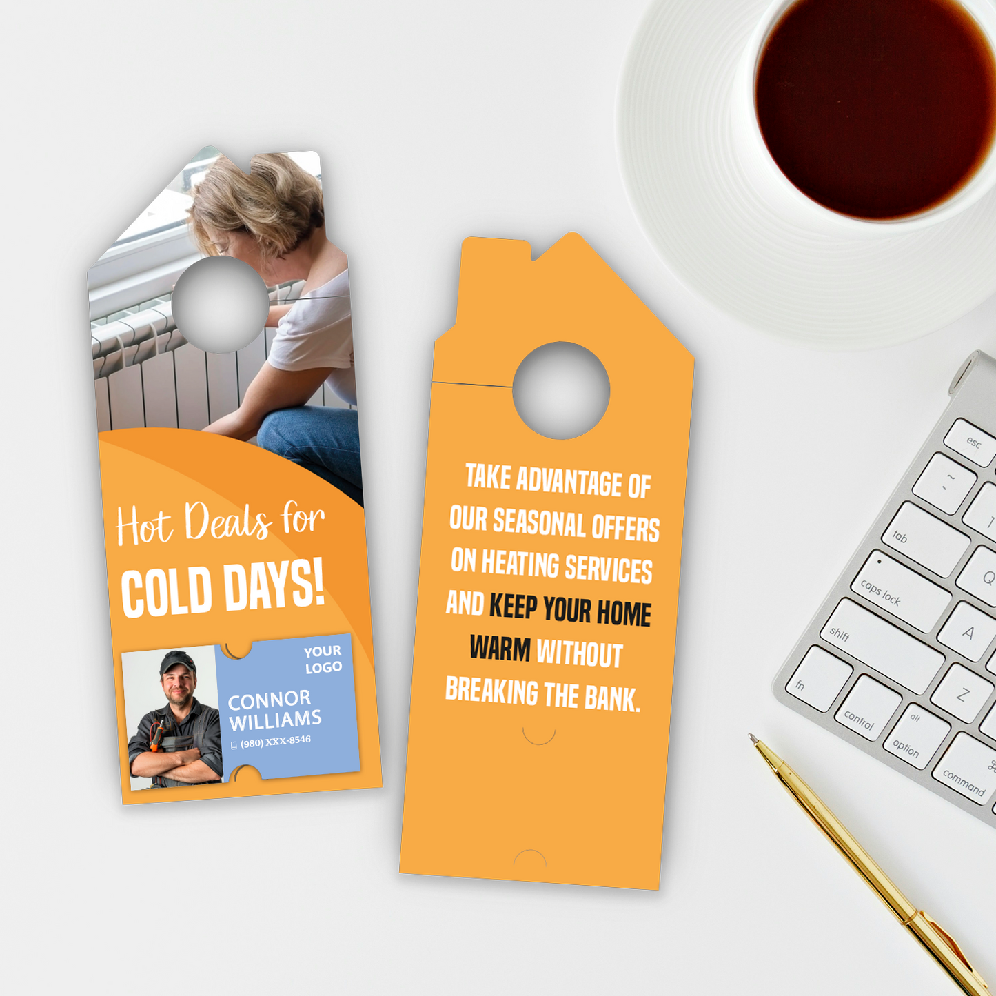 Heating Service Door Hangers