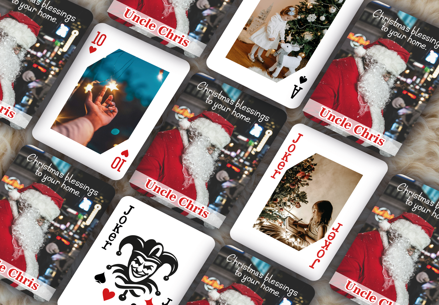 RUSH Marry Christmas Playing Cards