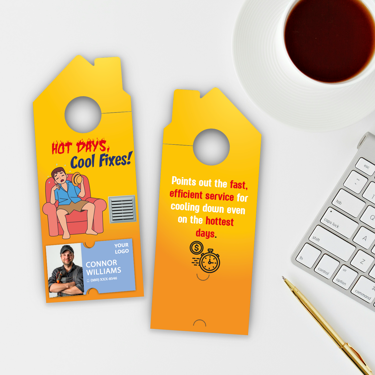 Air Conditioning Door Hangers