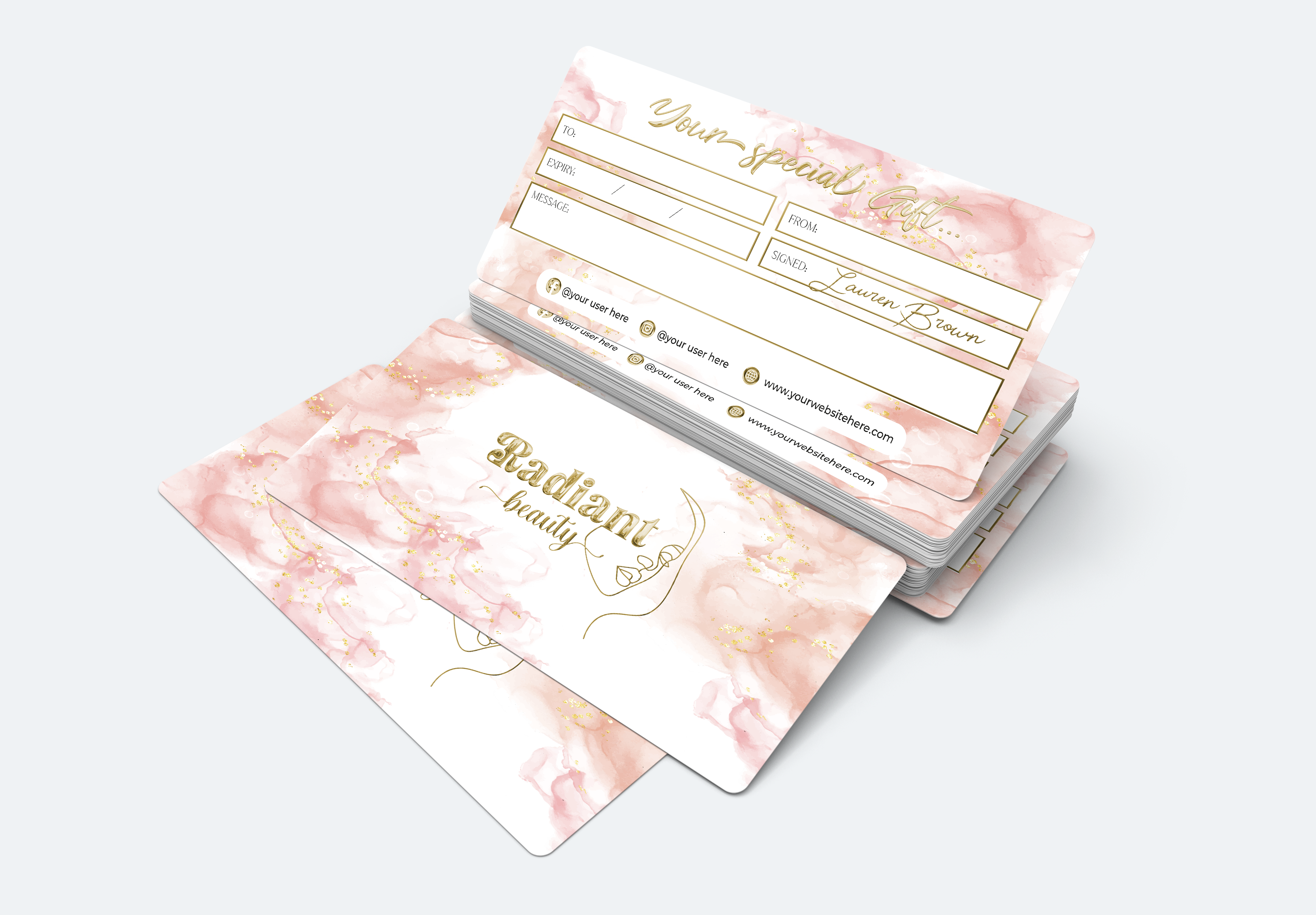 Luxury Custom Gift Certificate