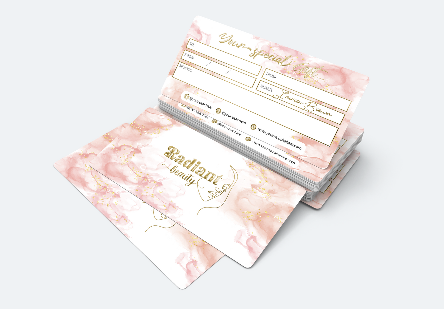 Luxury Custom Gift Certificate