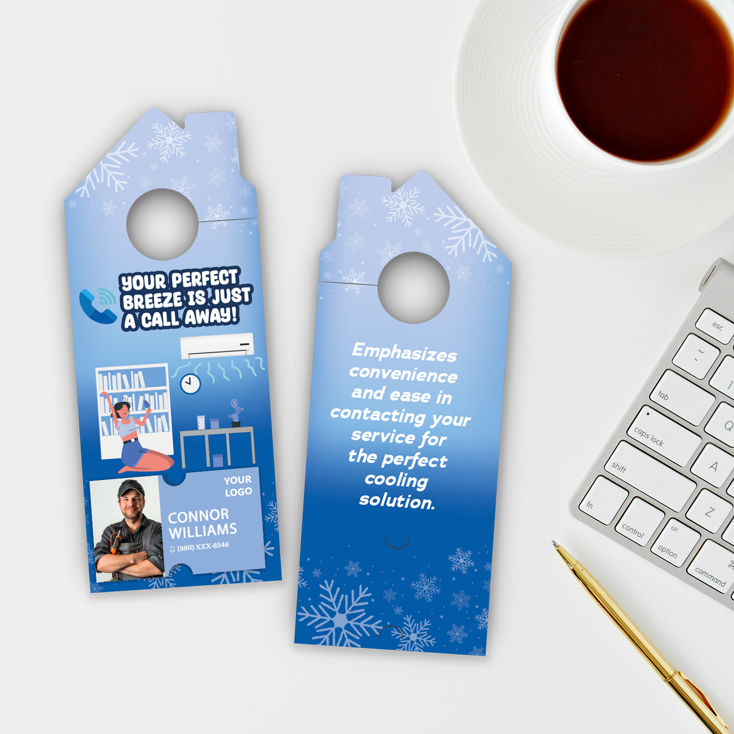 Air Conditioning Door Hangers