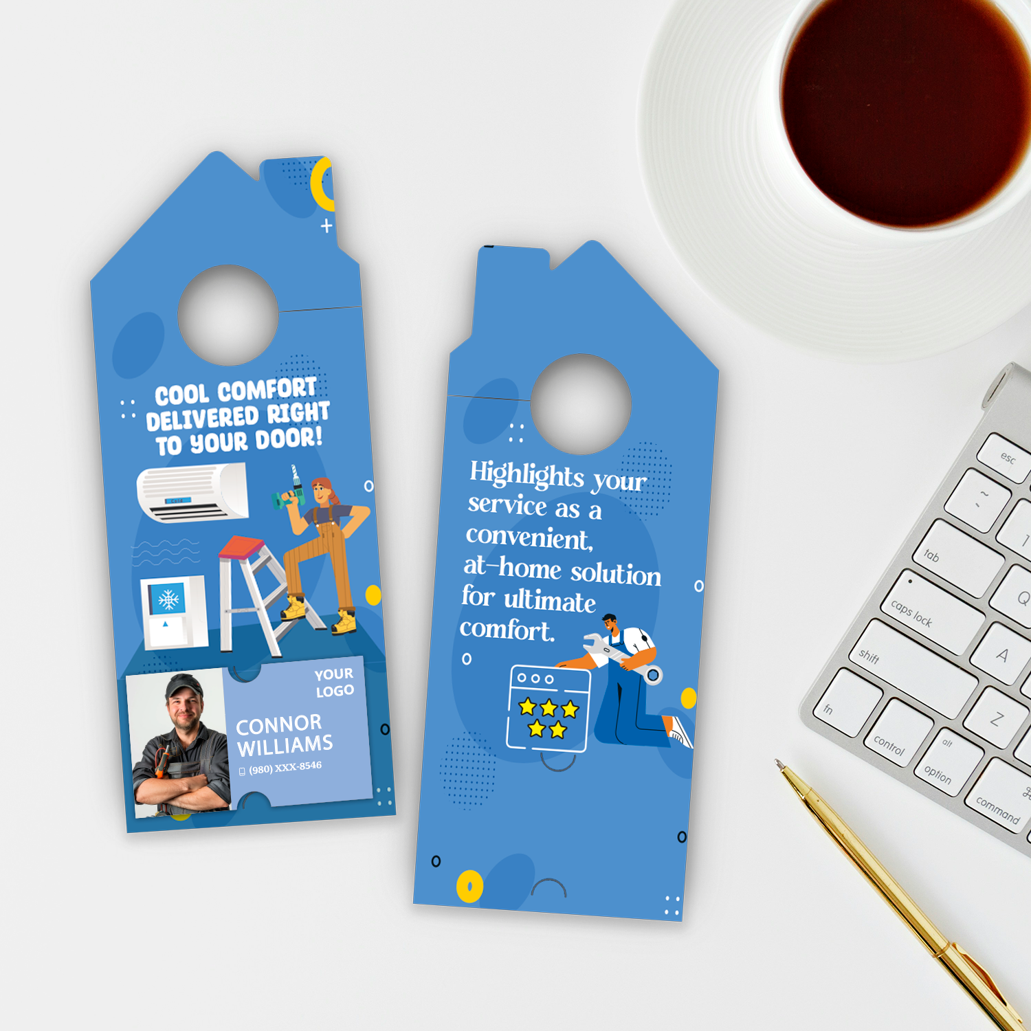 Air Conditioning Door Hangers