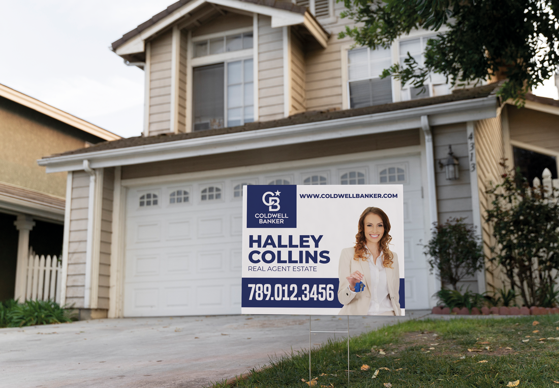 Custom real estate yard sign | Realtor Outdoor sign | Coldwell Banker Open House Sign