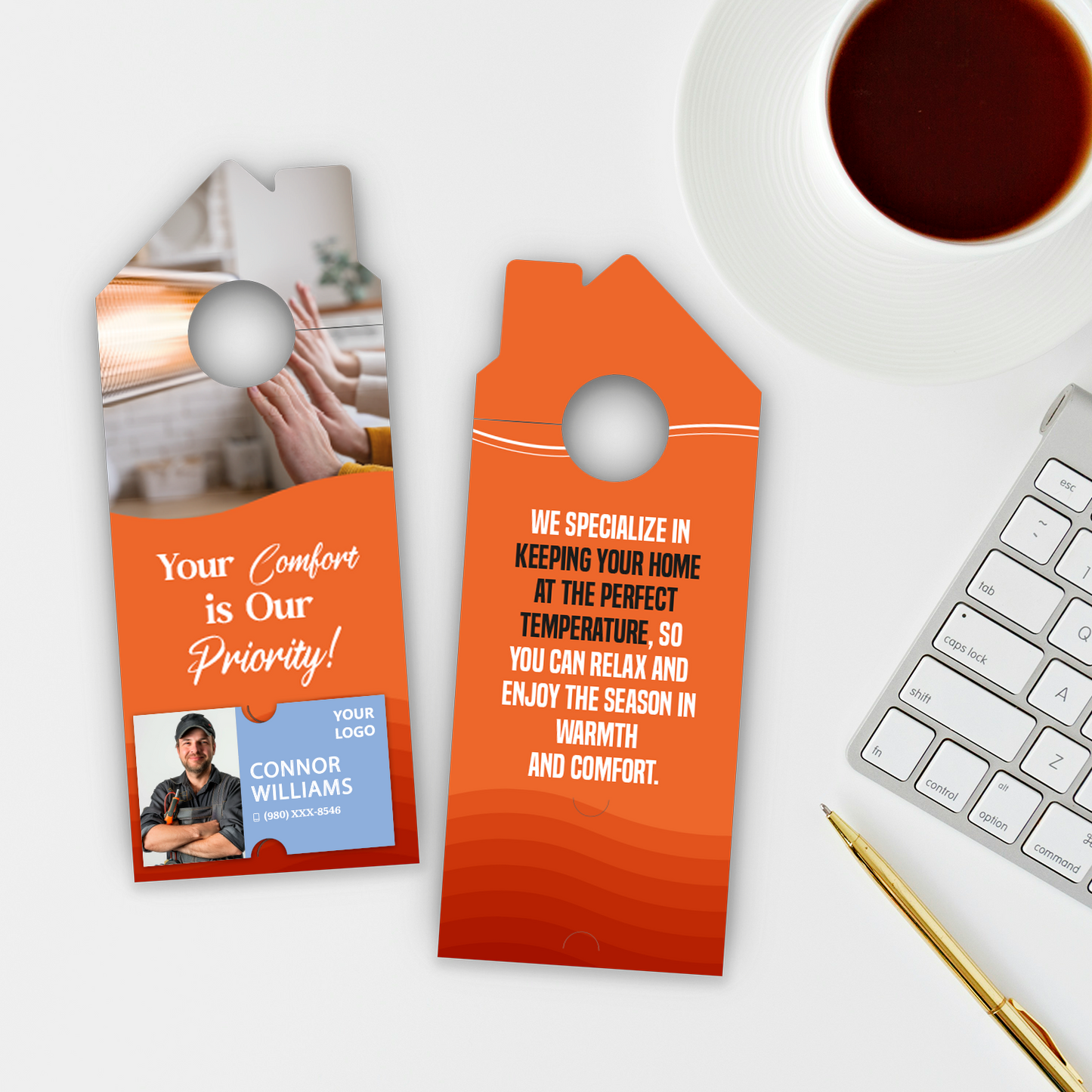 Heating Service Door Hangers