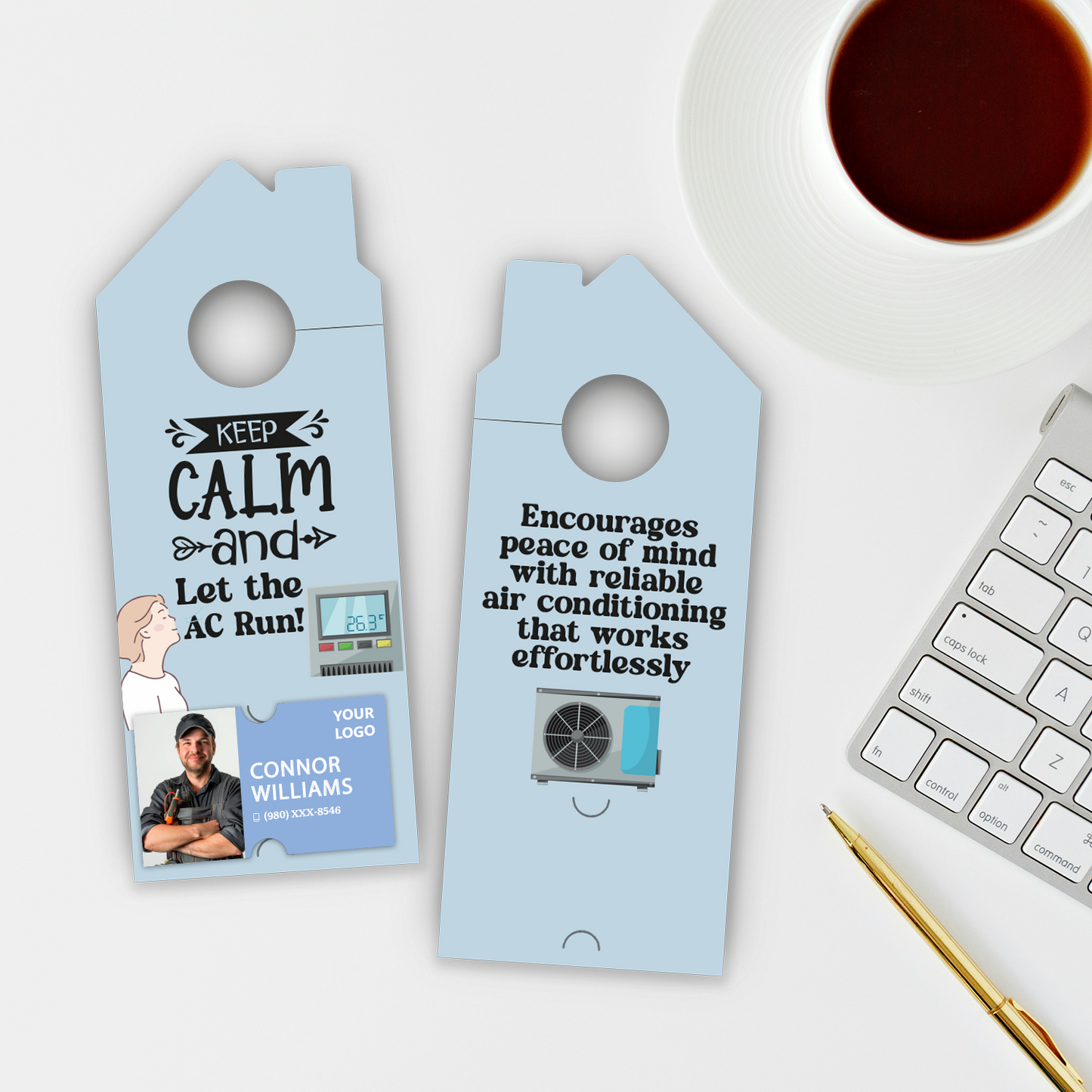 Air Conditioning Door Hangers