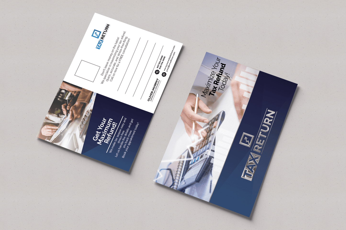 Tax Return Postcards | Luxury