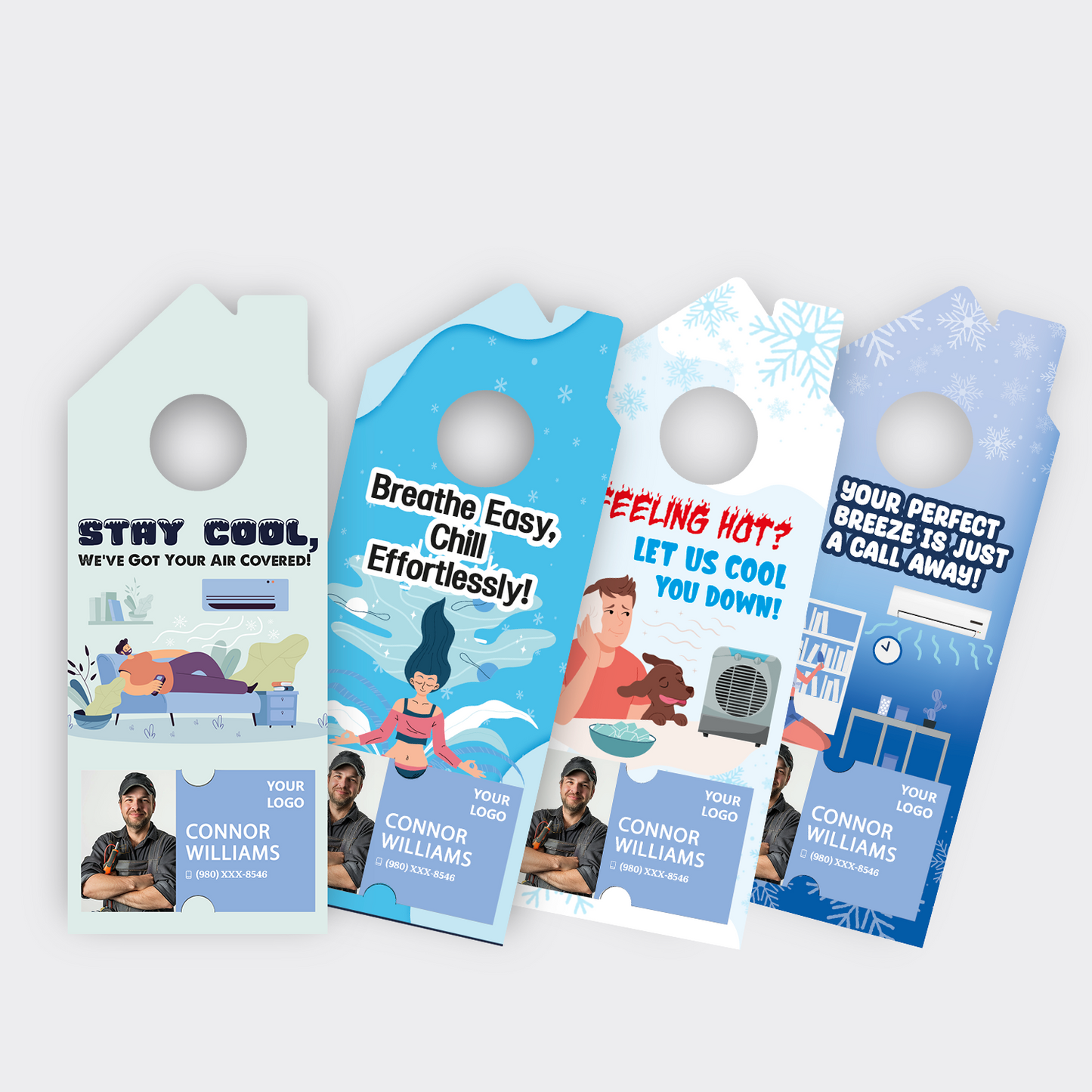Air Conditioning Door Hangers